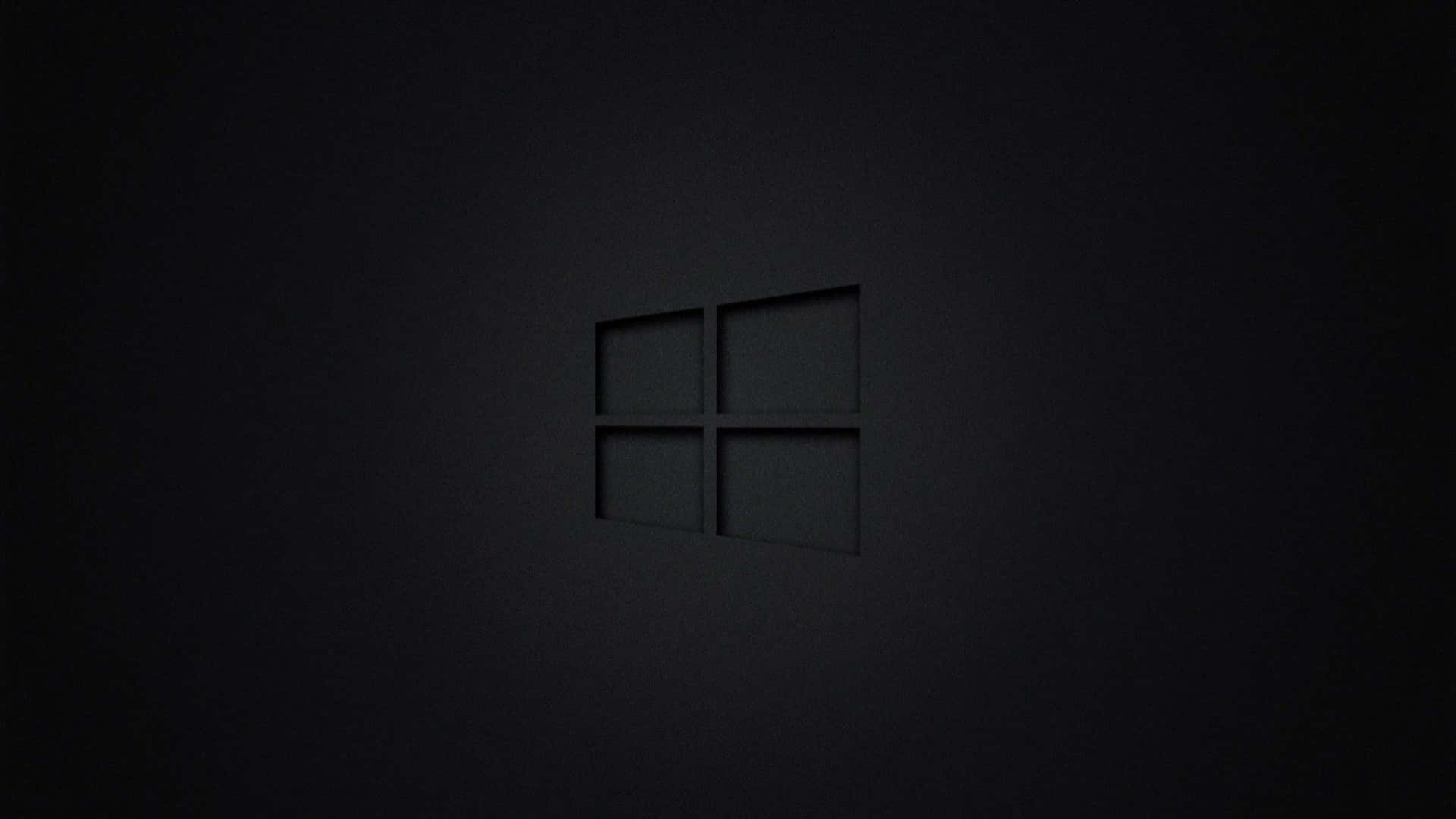 1920x1080, black, Windows logo, Full HD Desktop Wallpaper