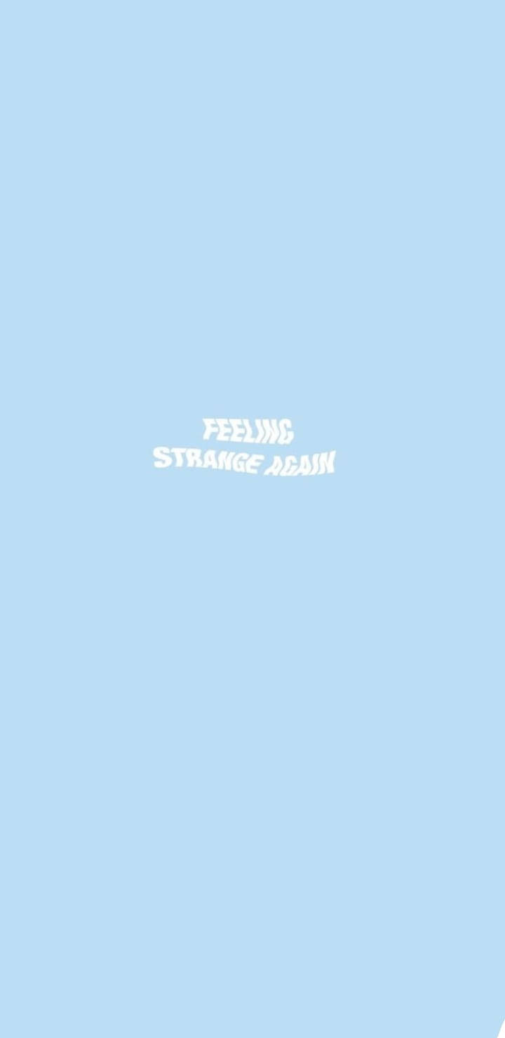 Simple Blue Aesthetic, light blue, white text, HD Phone Wallpaper