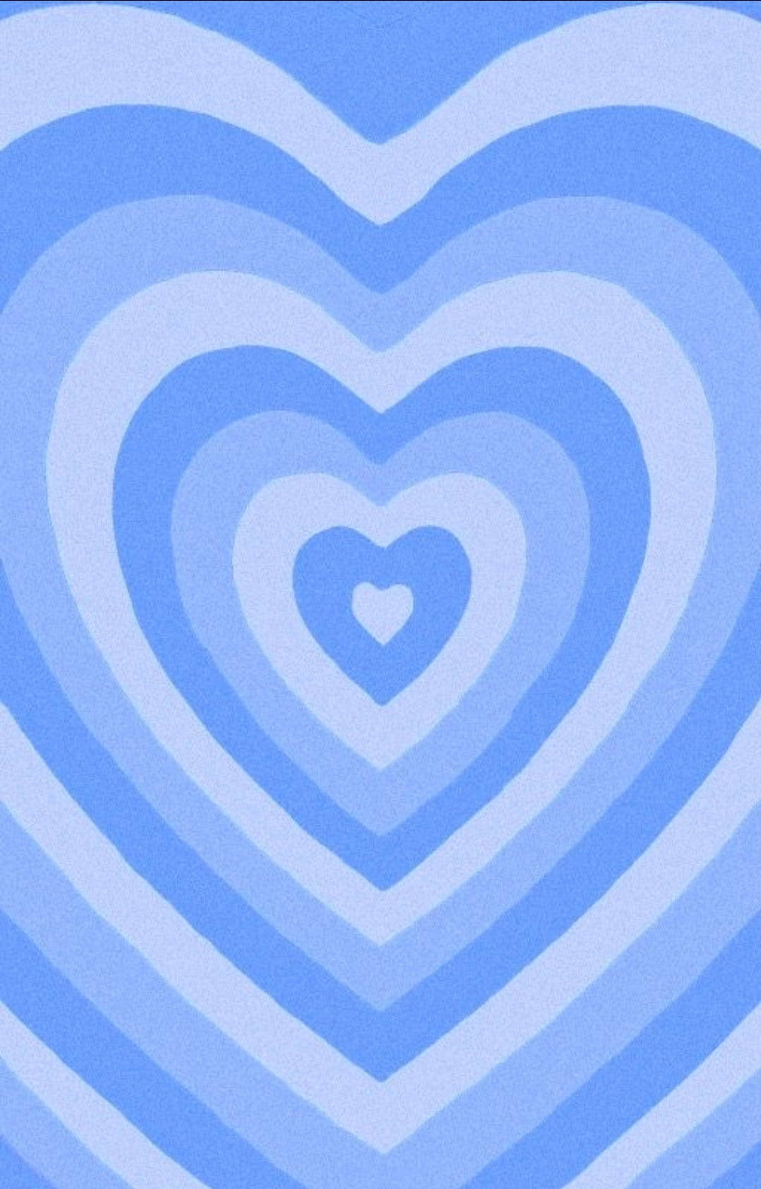 simple blue aesthetic, concentric hearts, soft blue tones, HD Phone Wallpaper