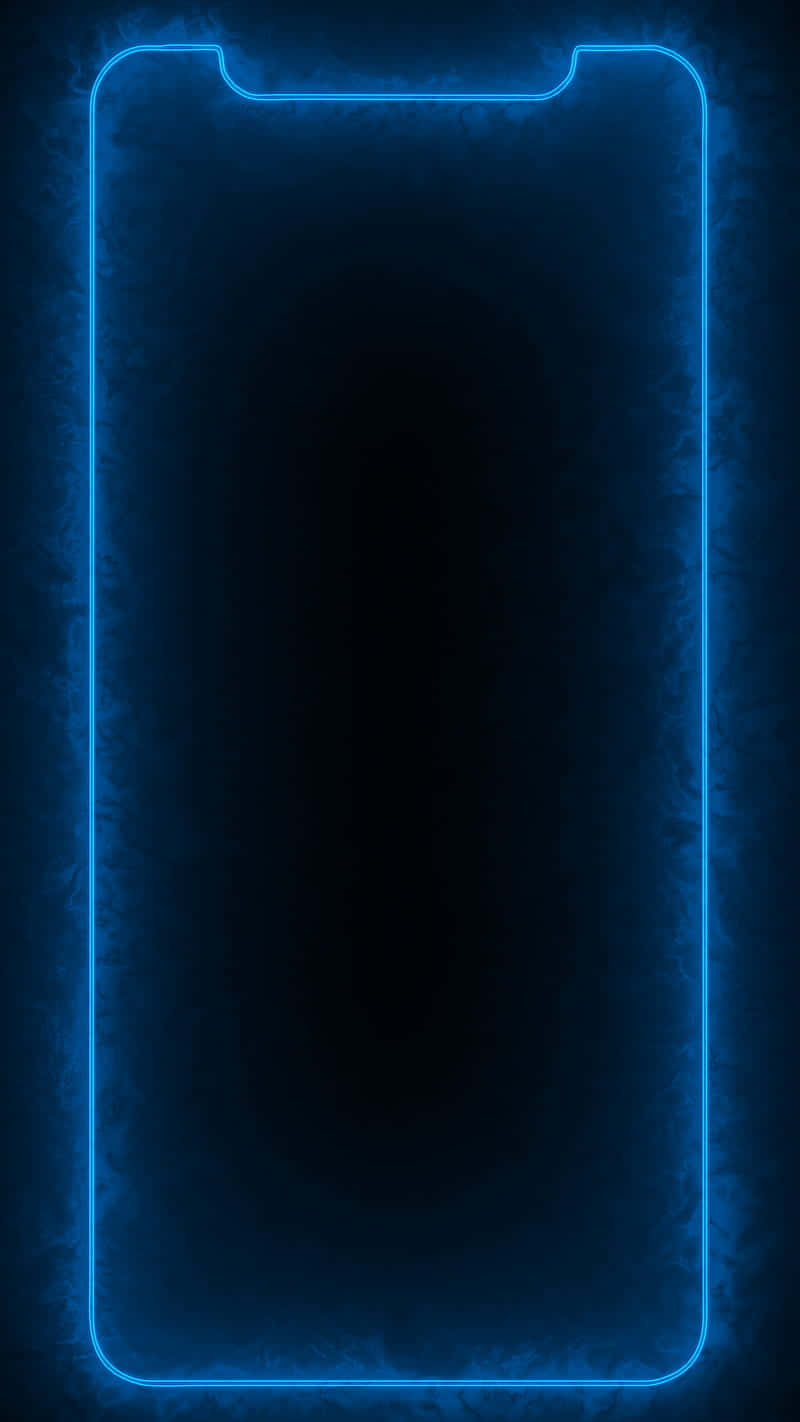 blue glowing phone screen, dark textured background, neon outline, HD Phone Wallpaper