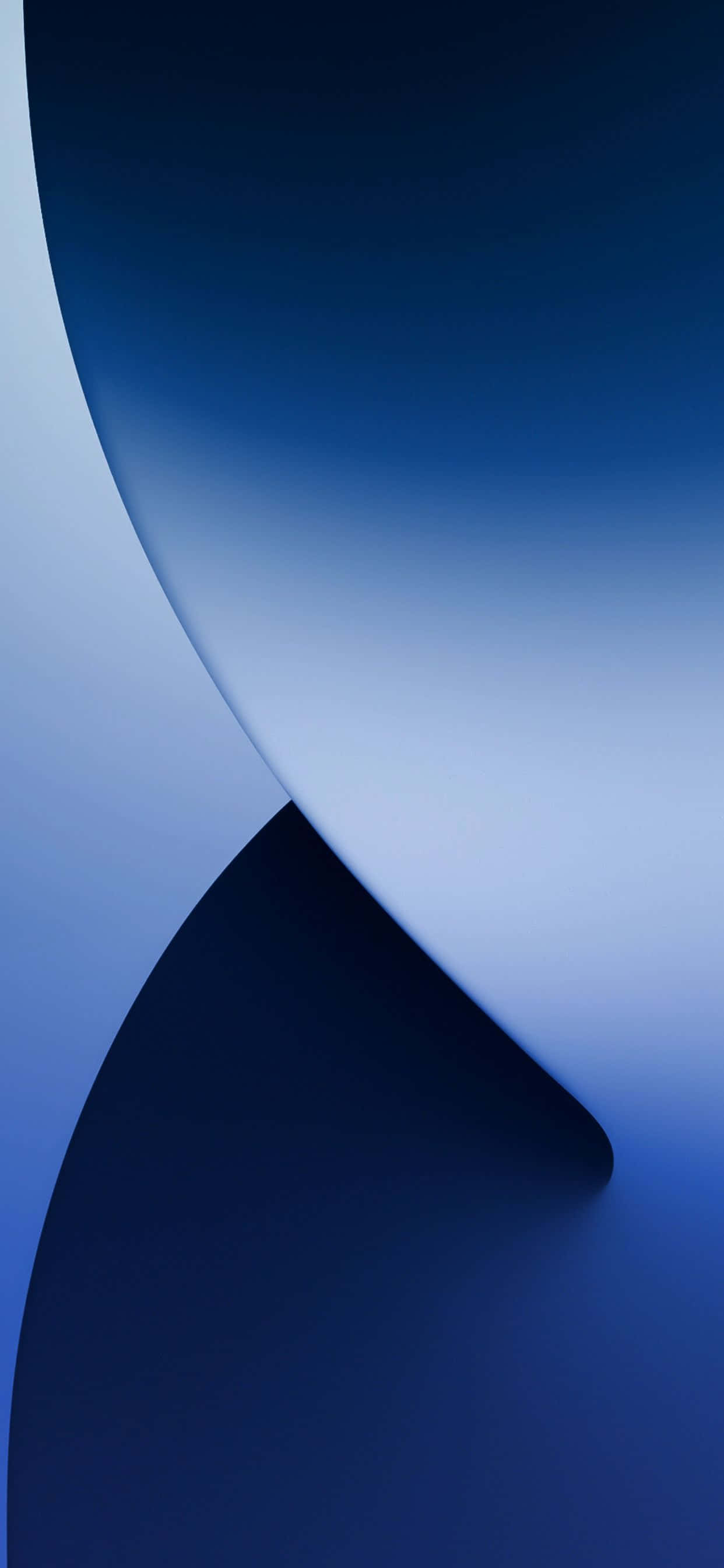 solid blue iphone, blue gradients, smooth curved shapes, 2K Phone Wallpaper