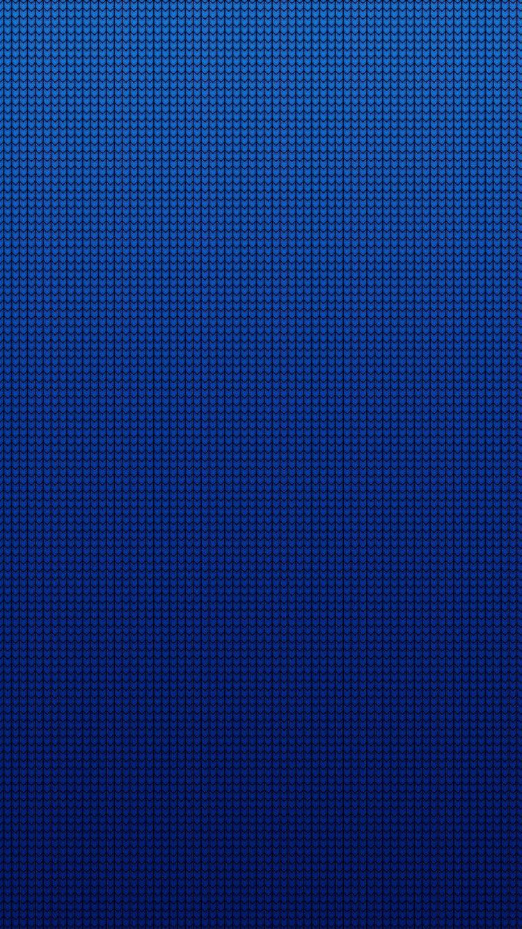 Plain Metallic Blue iPhone, gradient blue background, repeating knit texture pattern, HD Phone Wallpaper