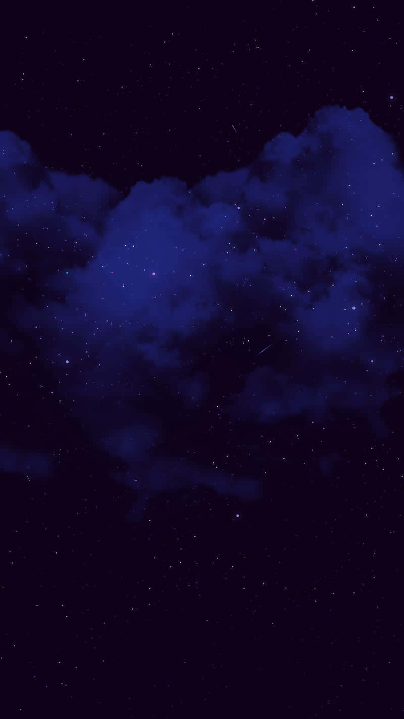 Black and Blue iPhone, deep blue night sky, twinkling stars, HD Phone Wallpaper