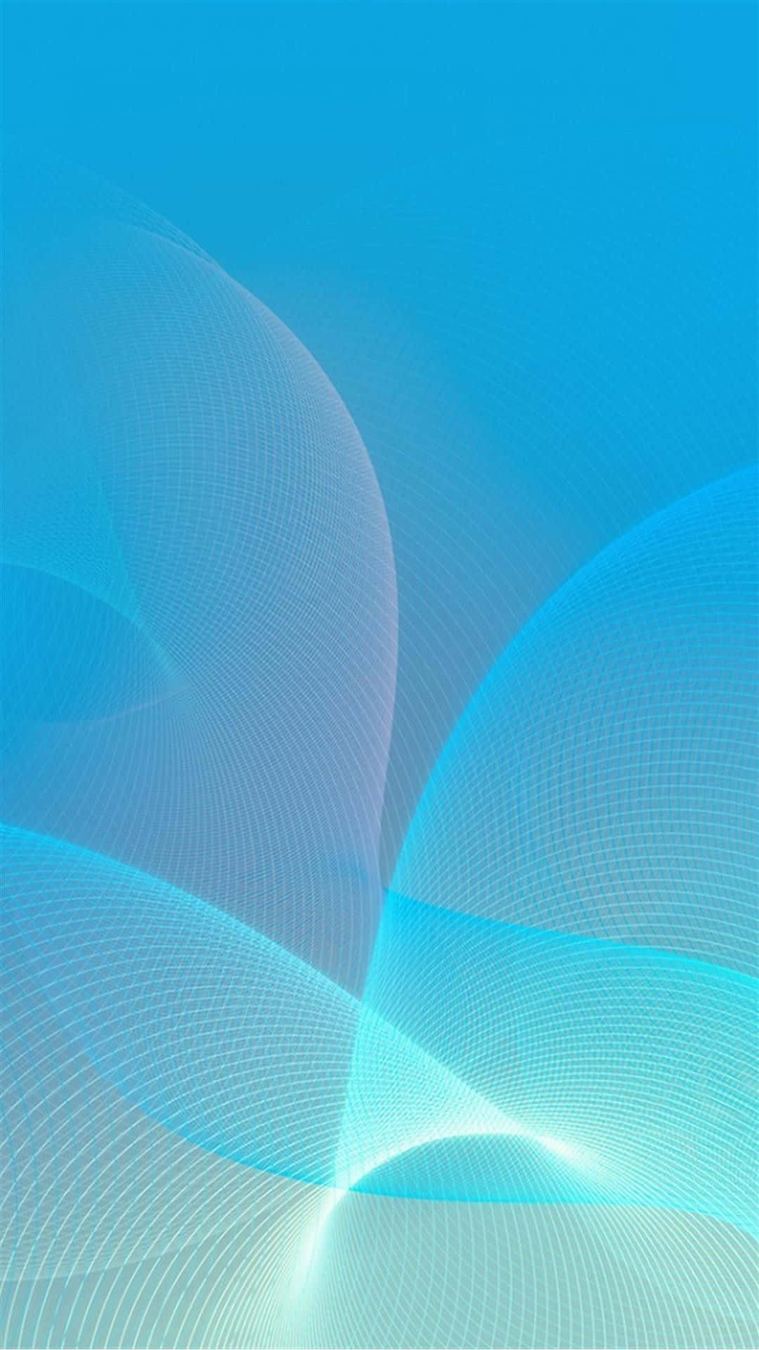 cool blue abstract iPhone, blue wave patterns, gradient hues, Full HD Phone Wallpaper
