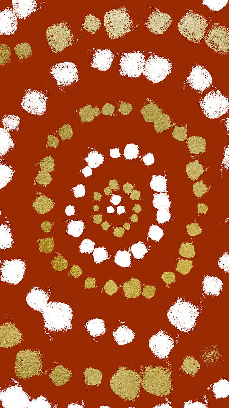 Simple Boho, preppy dots, concentric circles, HD Phone Wallpaper
