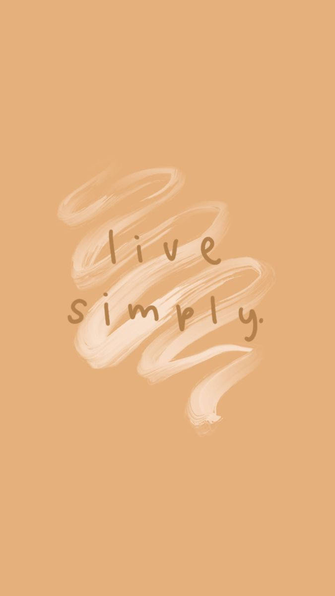 Simple Boho, beige, soft brushstroke swirl, SD Phone Wallpaper