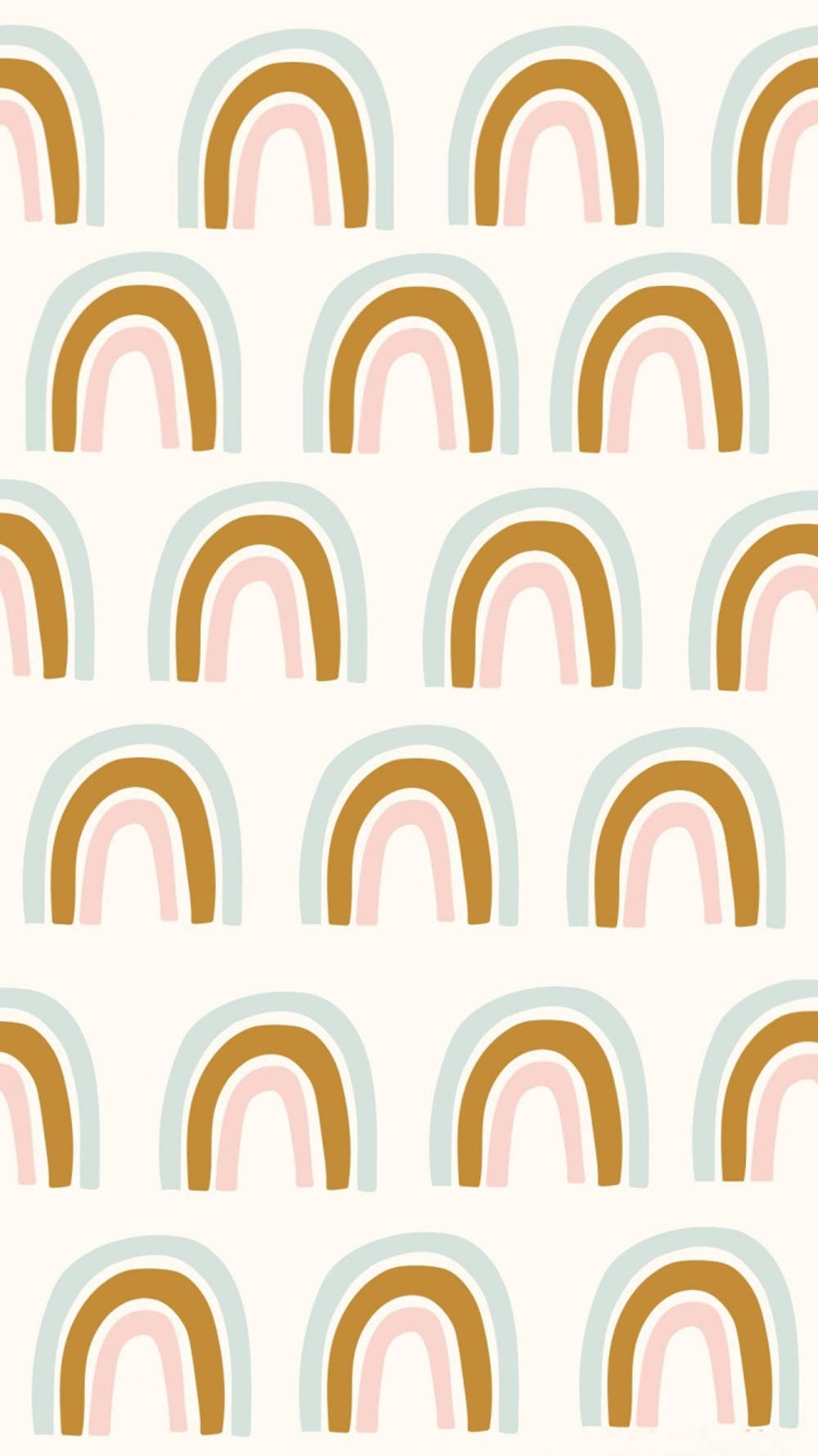 Simple Boho, beige, rainbows, HD Phone Wallpaper