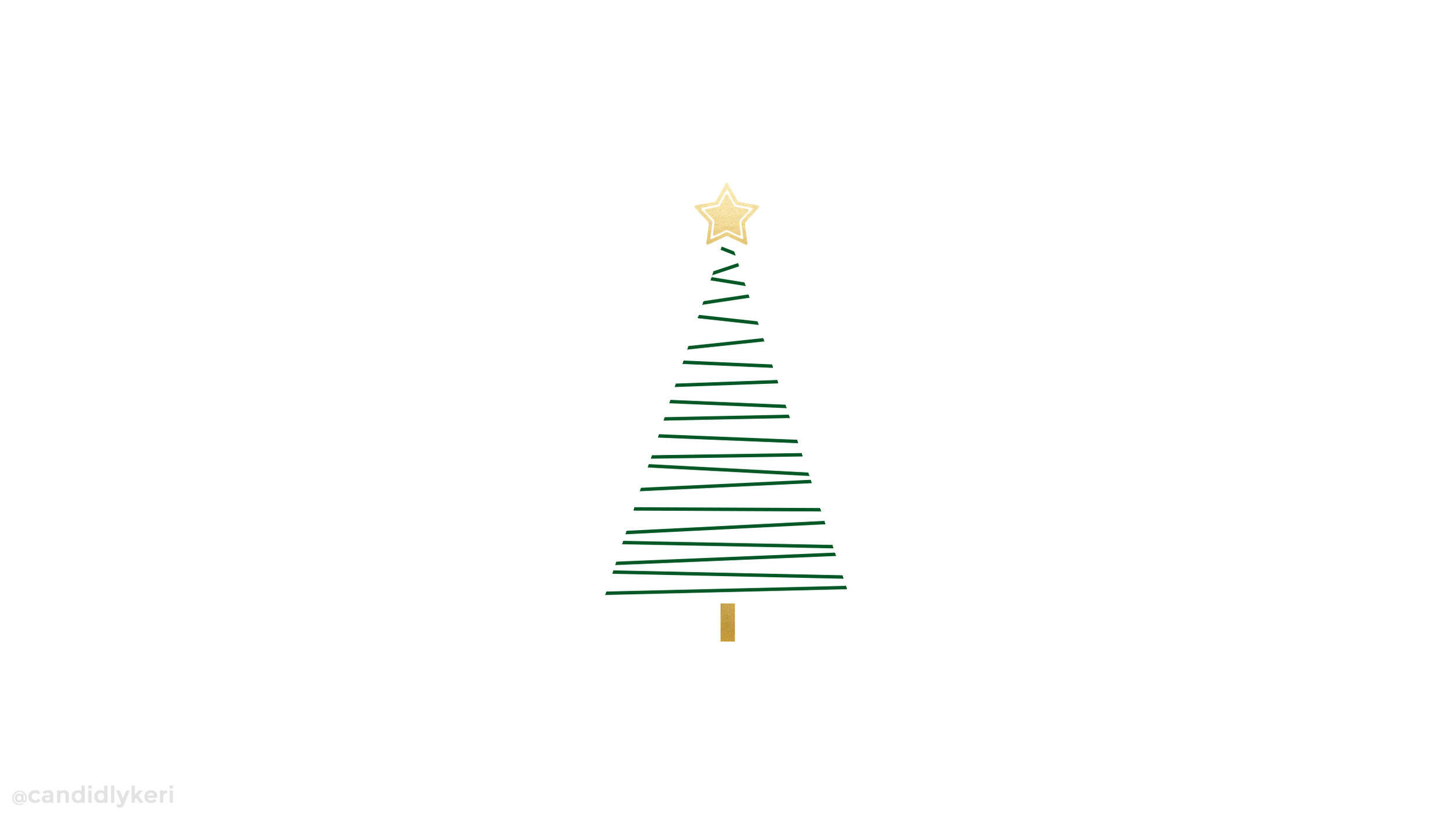 Simple Christmas, green Christmas tree, horizontal lines, Full HD Desktop Wallpaper