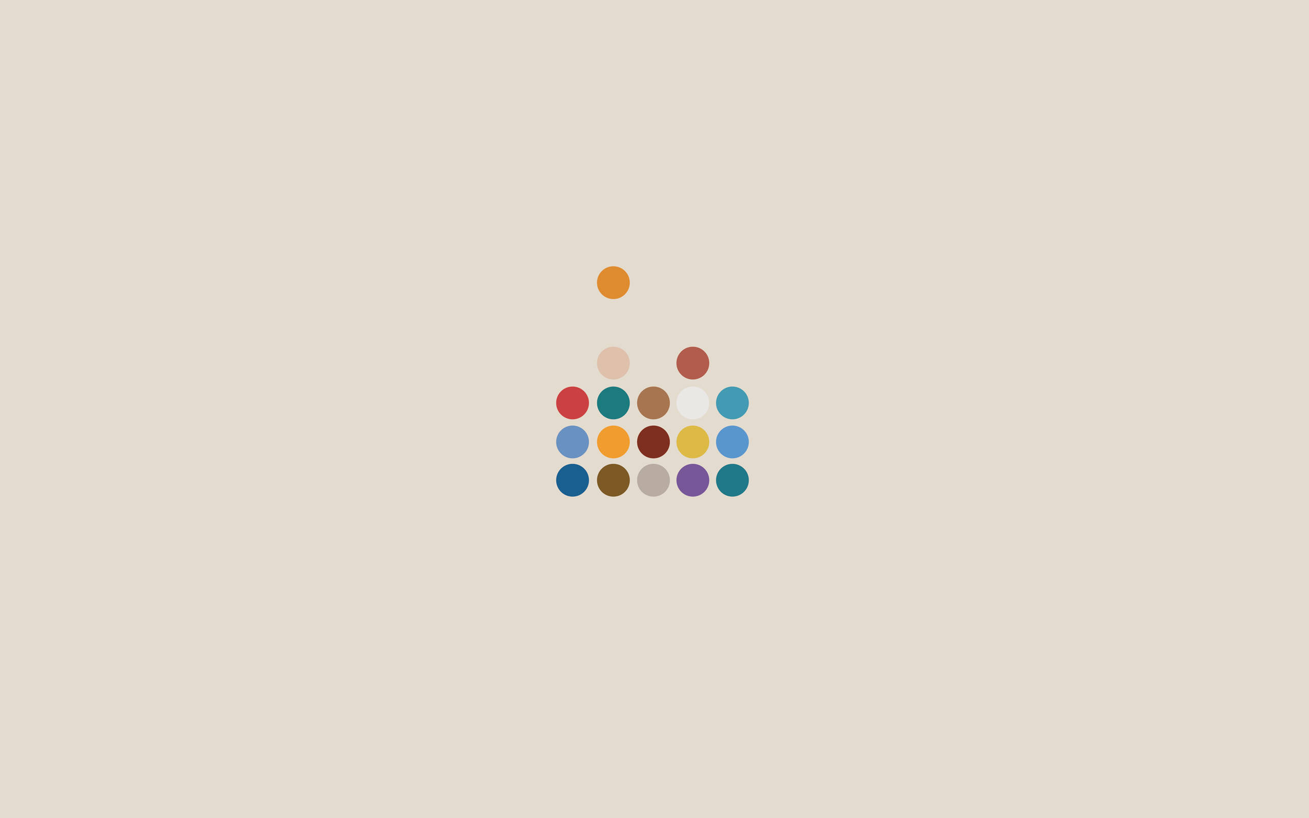 Simple Clean, colored dots, abstract shape, 2K Desktop Wallpaper