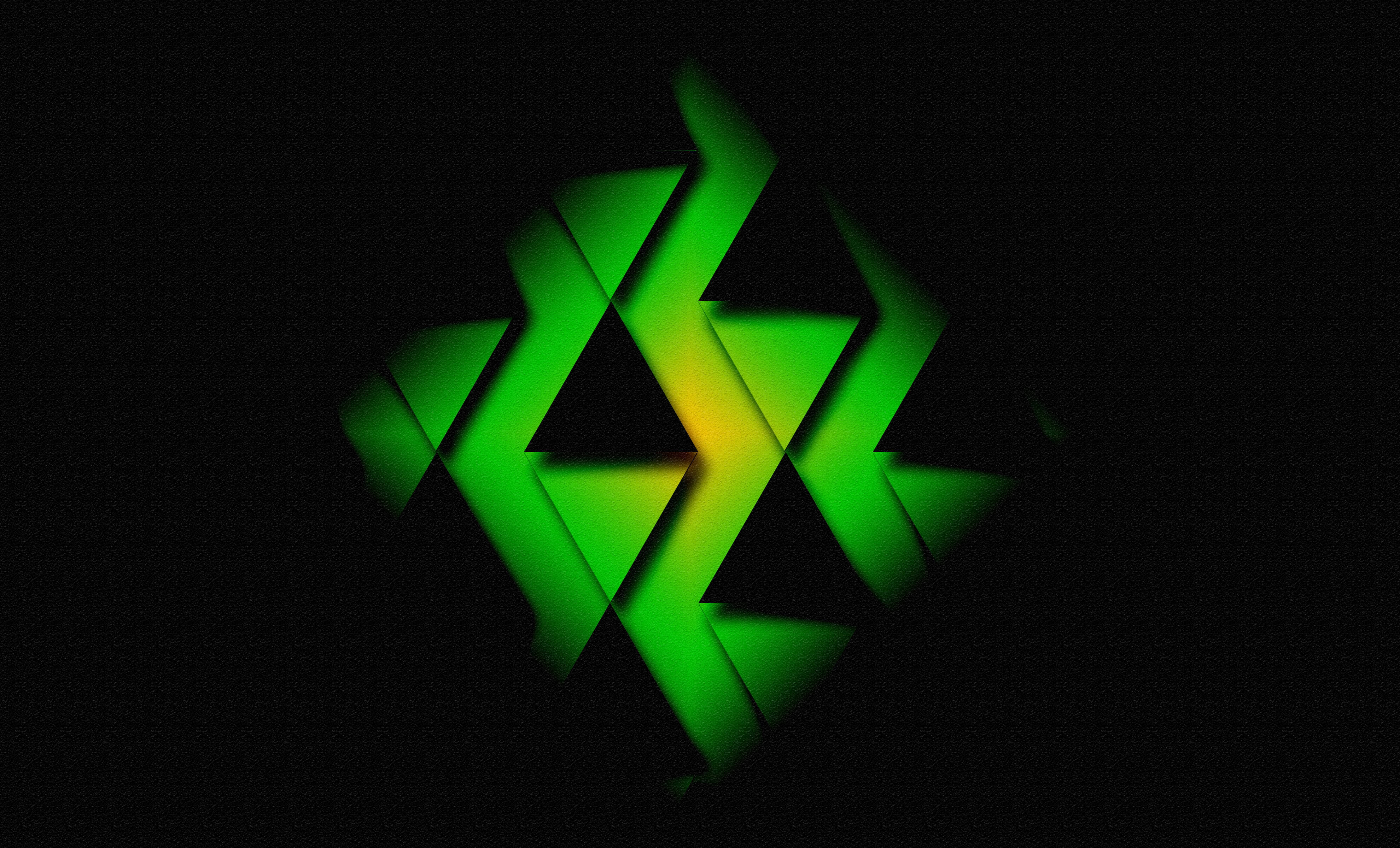 black, green, diamonds, 4K Desktop Wallpaper
