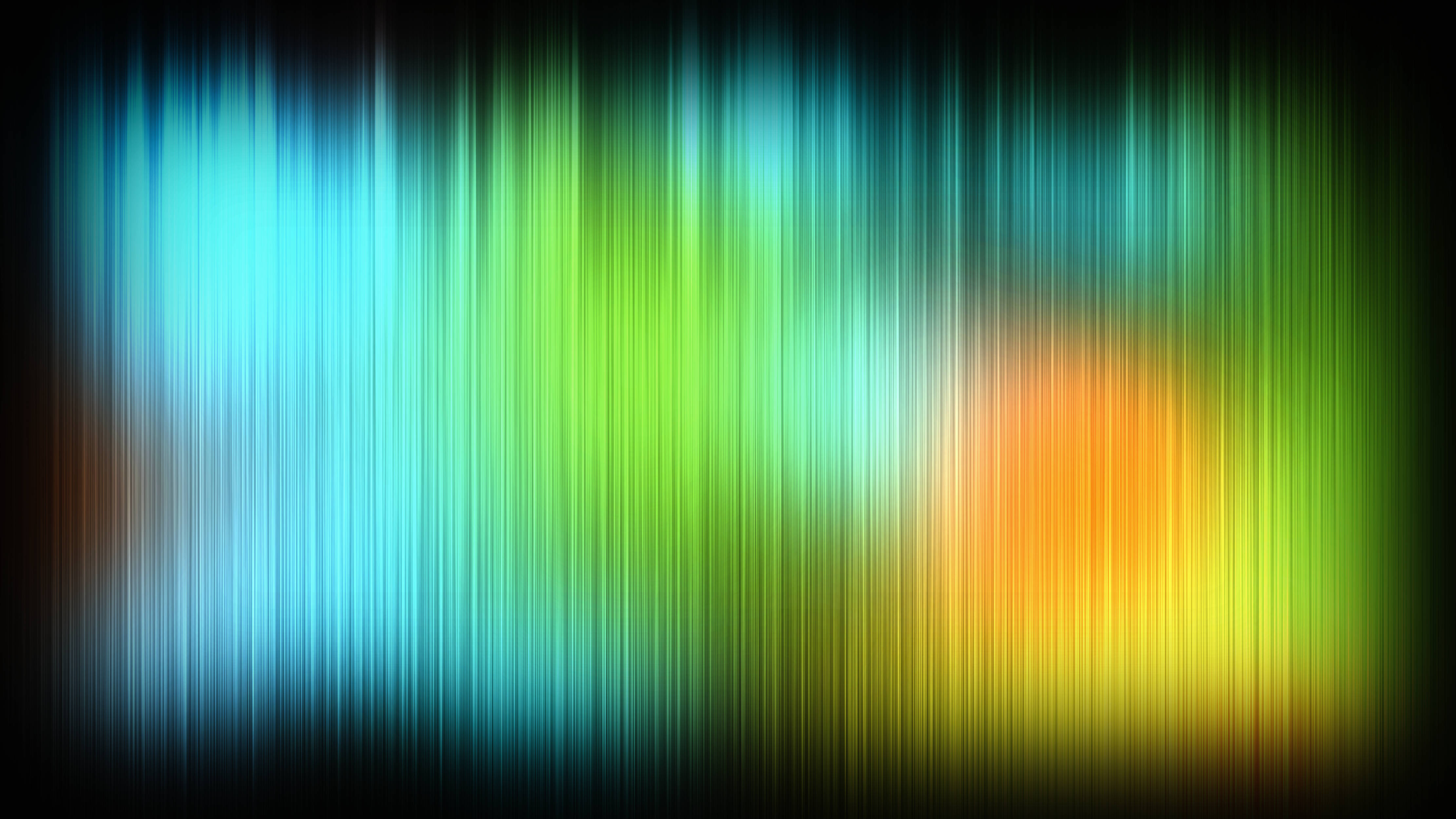 blue, green, orange, 4K Desktop Wallpaper