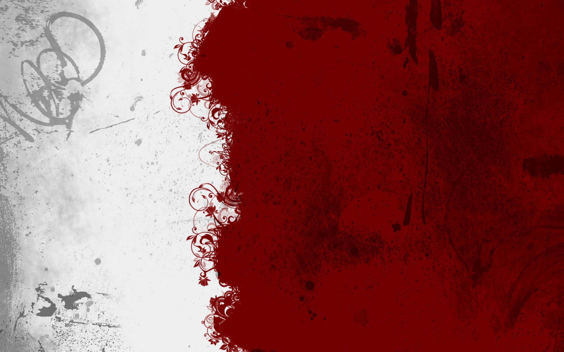 black, white, red, Full HD Desktop Wallpaper