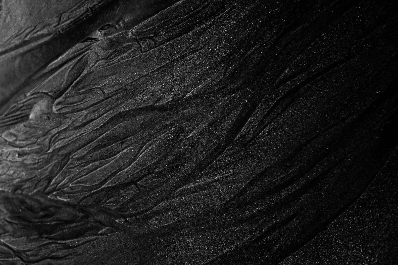 rough dark sand, dark textured fabric, intricate folds, HD Desktop Wallpaper