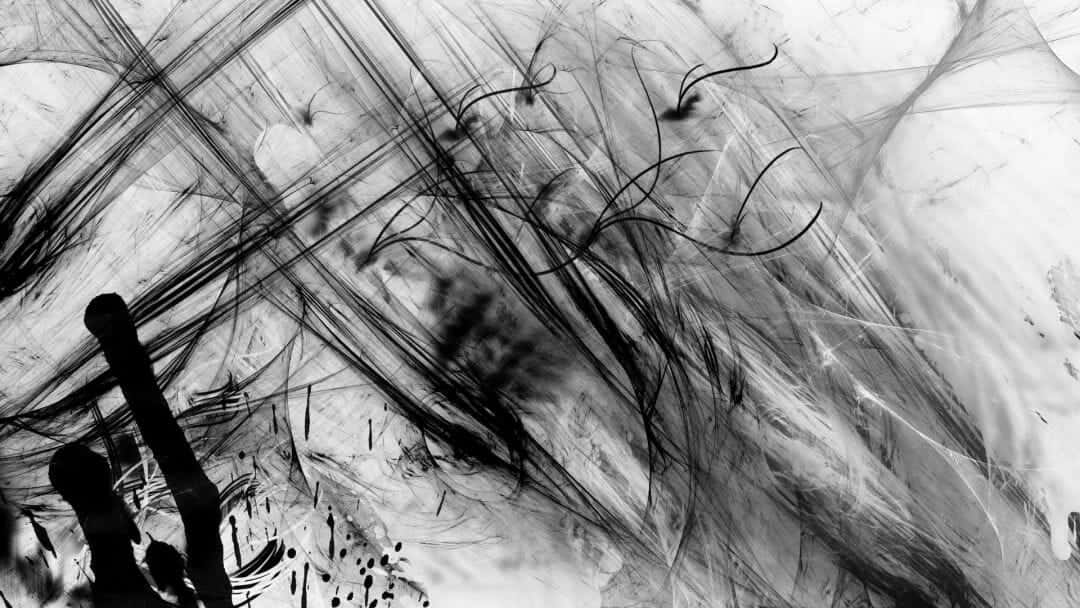 black ink, streaks, abstract composition, SD Desktop Wallpaper
