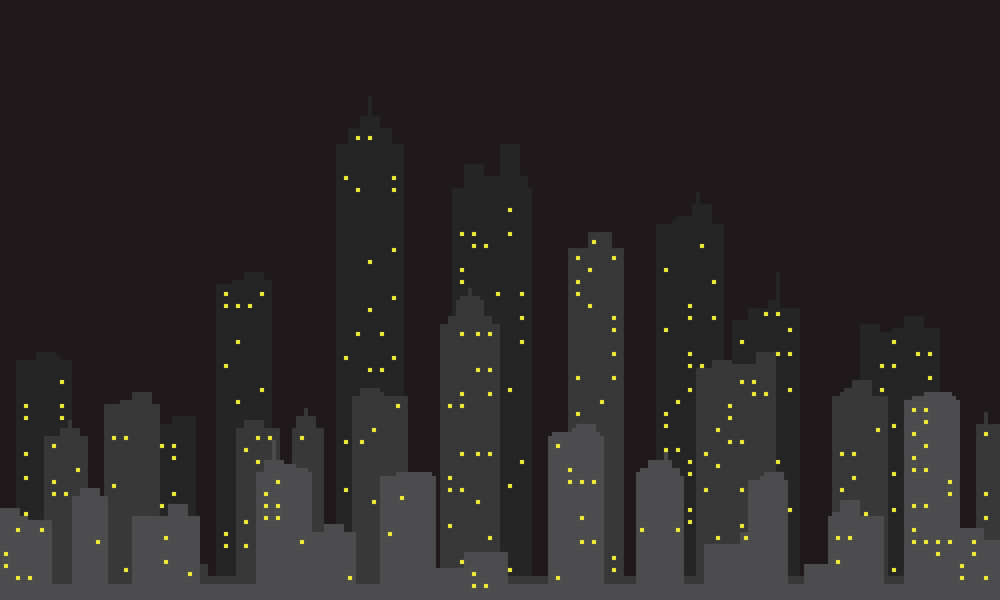 Simple Desktop, black, skyline, Full HD Desktop Wallpaper