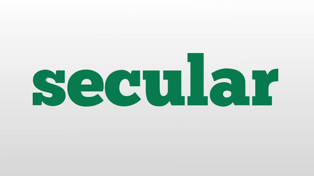 secular, green font, soft gradient gray background, HD Desktop Wallpaper