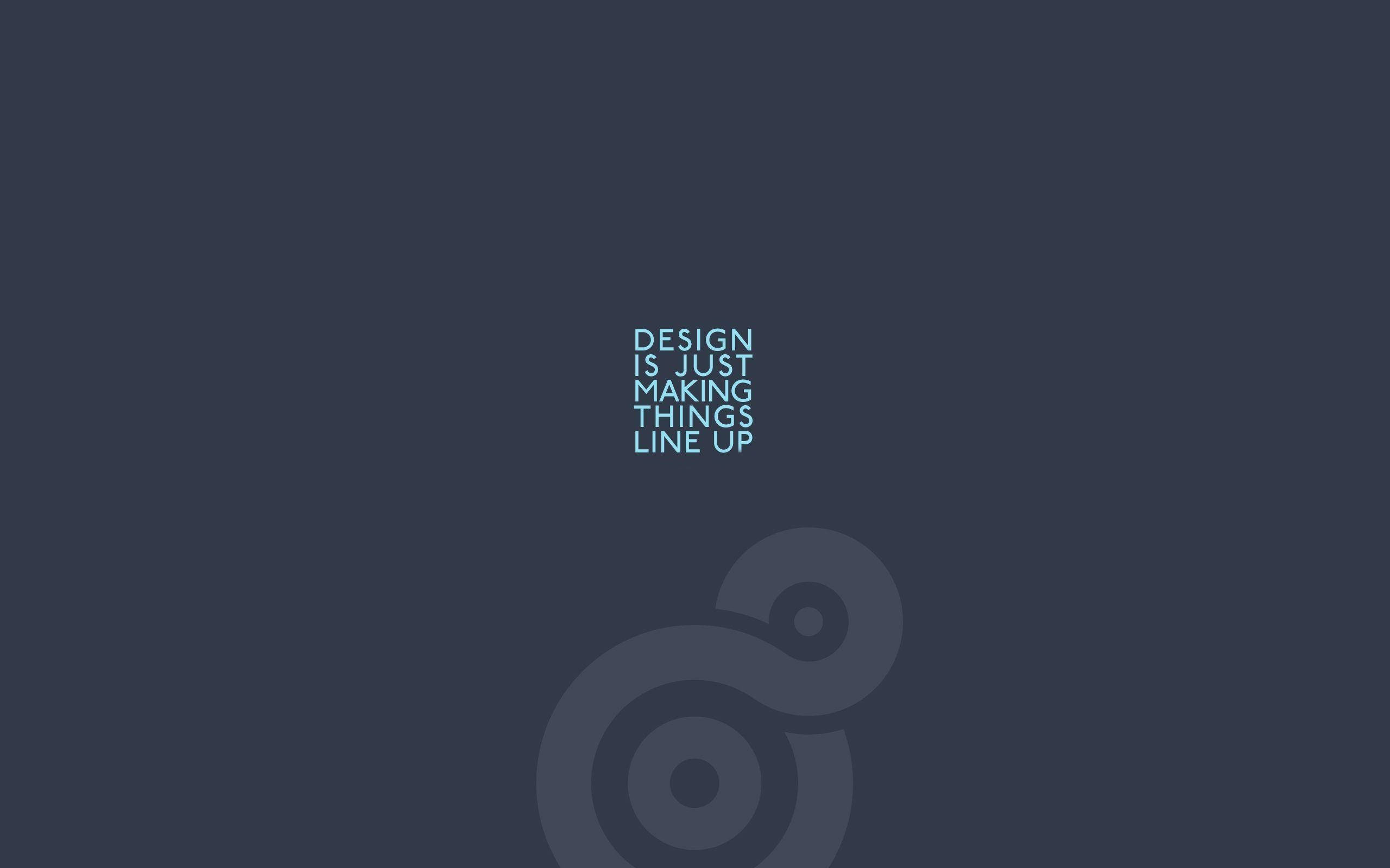 Simple Desktop, dark blue background, light blue text, 2K Desktop Wallpaper