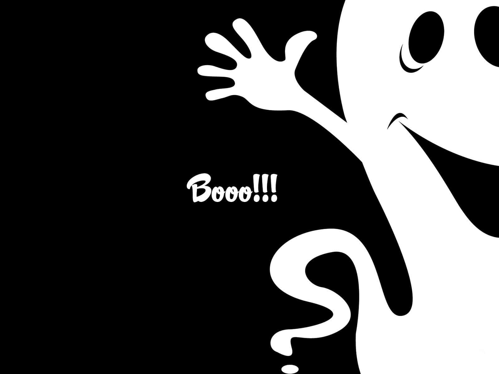 Simple Halloween, cartoon ghost, big eyes, HD Desktop Wallpaper