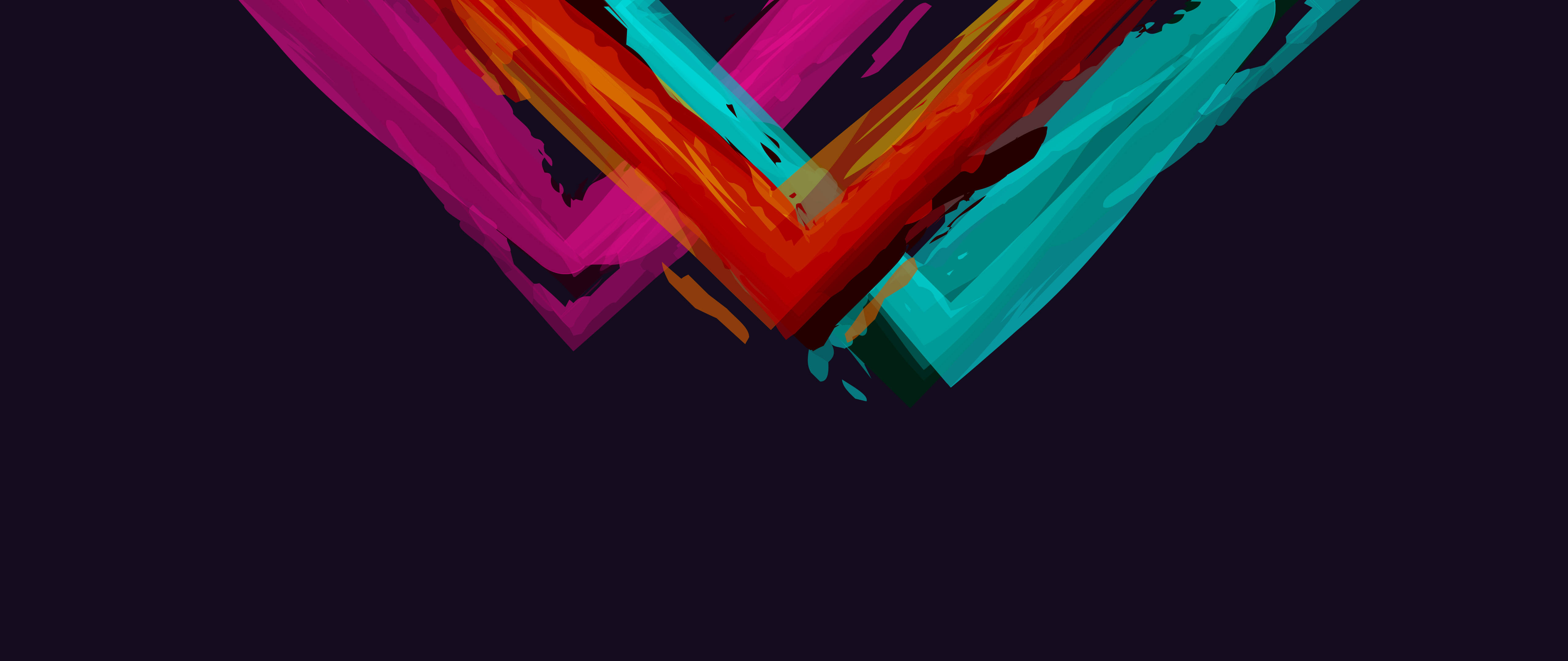 magenta, orange, teal, 5K Desktop Wallpaper