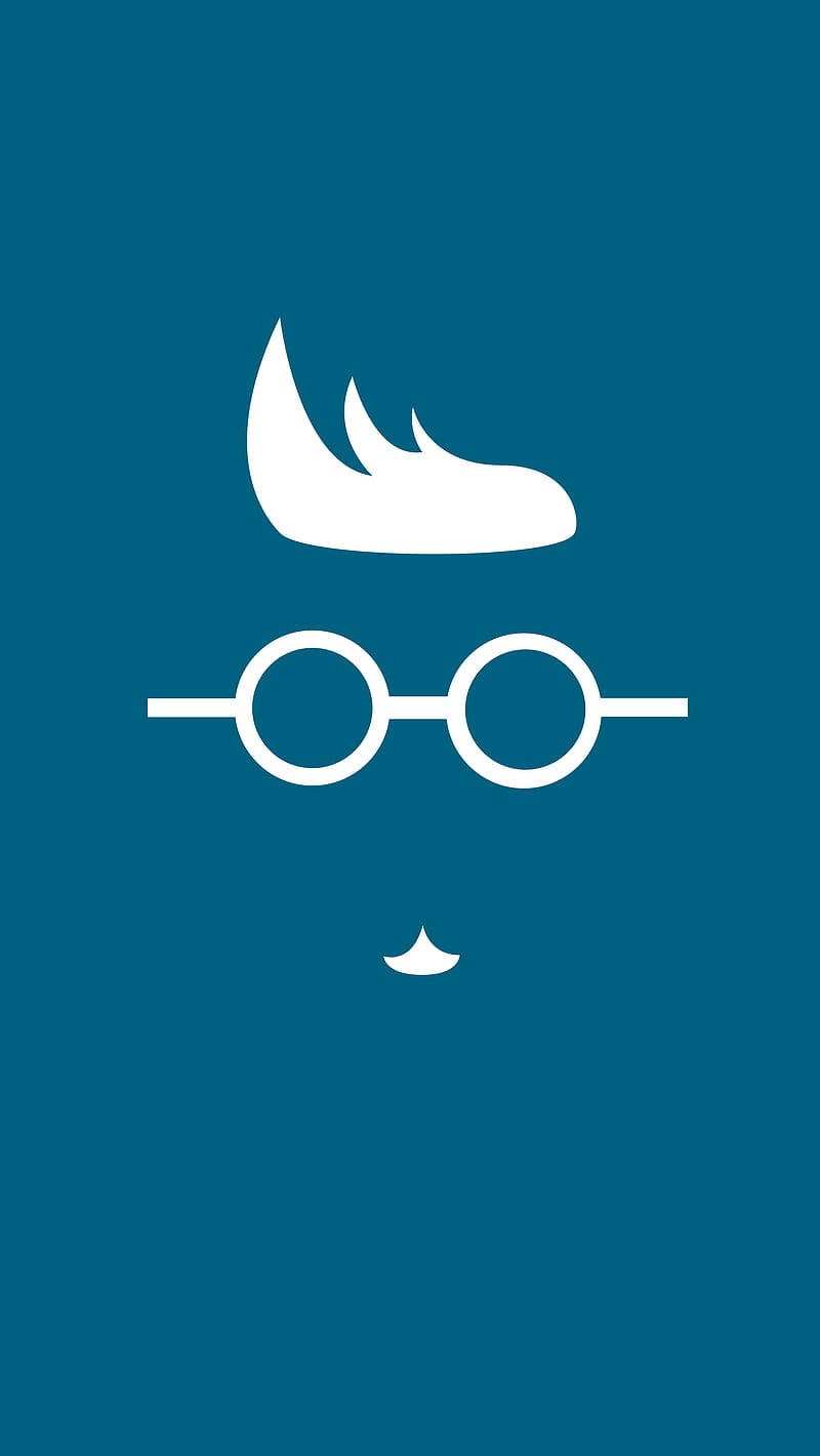 wizard's head, horned hat glasses, mustache, HD Phone Wallpaper