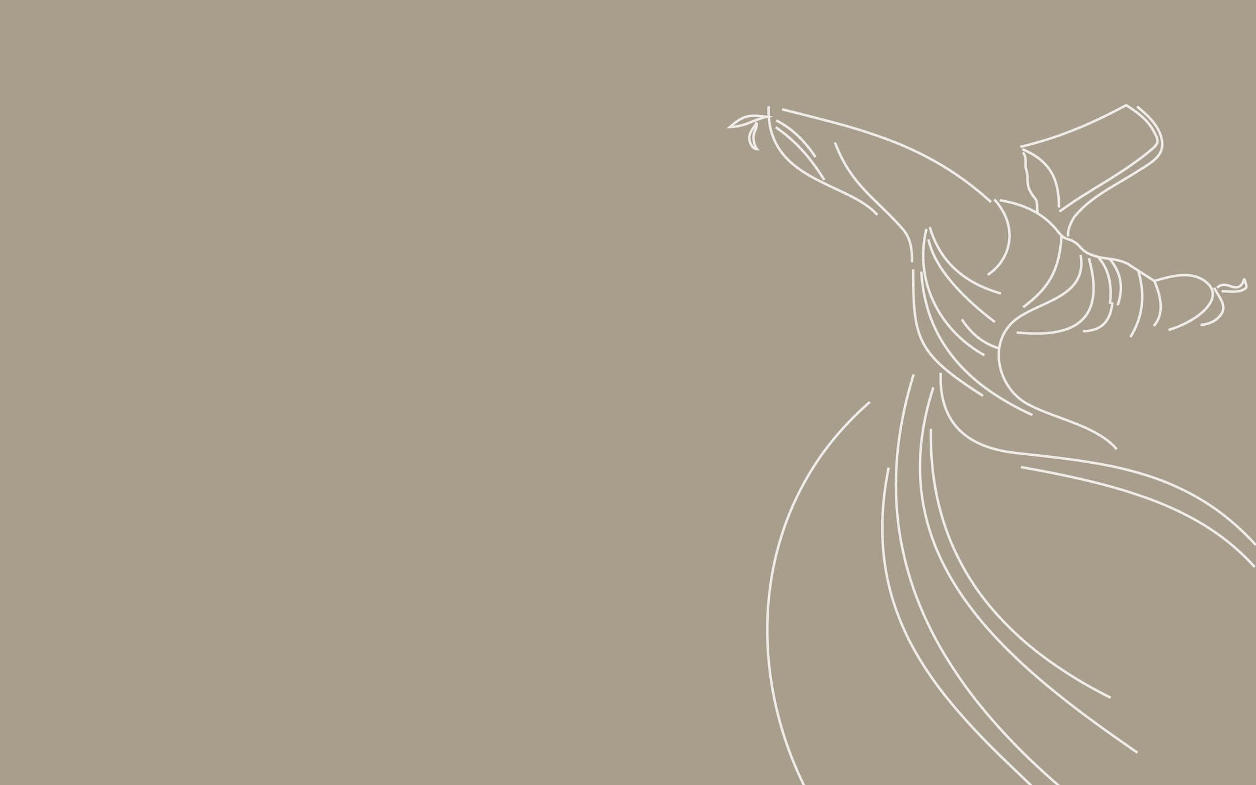 Simple Minimalist, dancer, flowing attire, 2K Desktop Wallpaper
