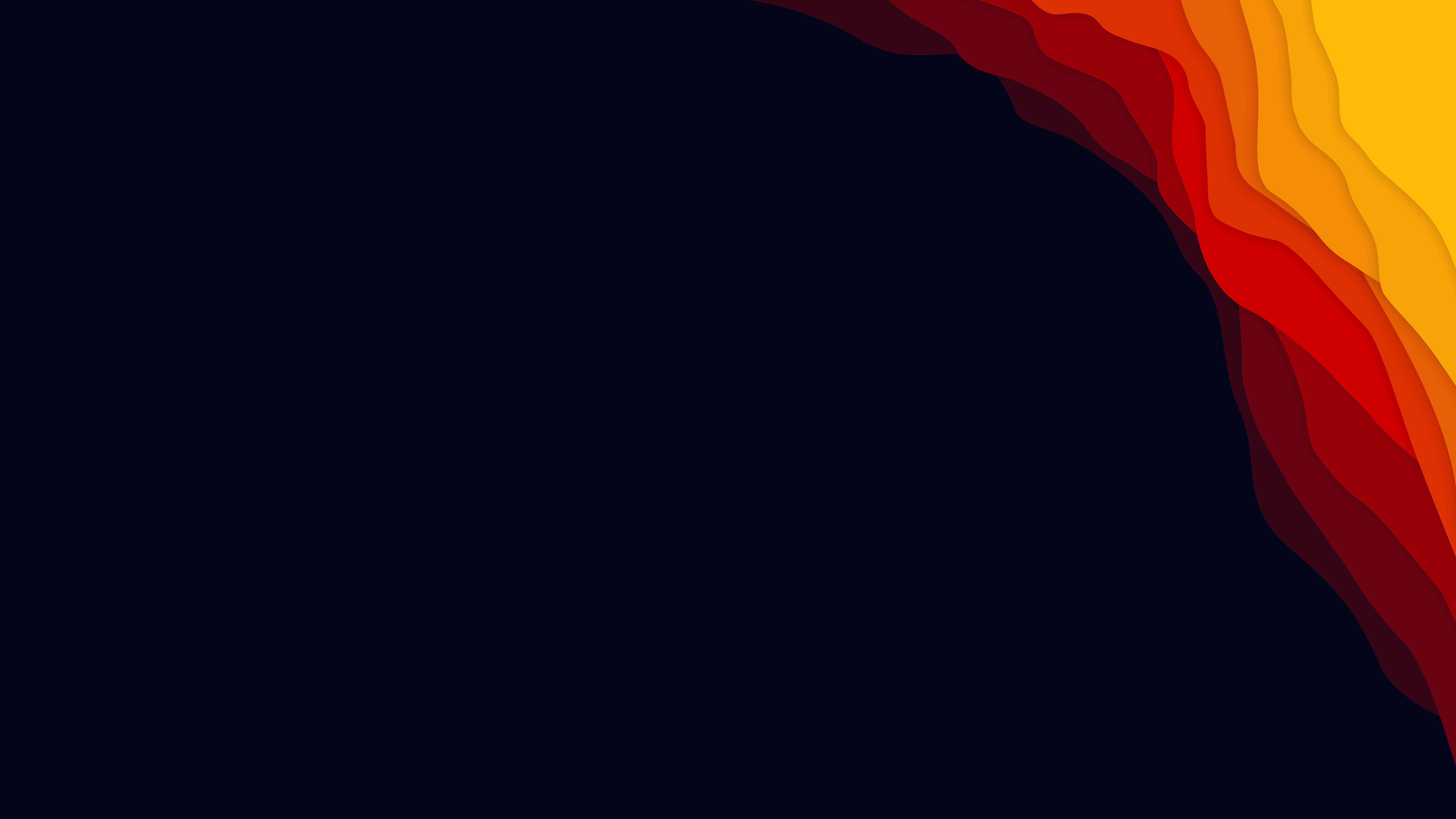 sunset, deep navy background, minimalist digital-art style, 8K Desktop Wallpaper