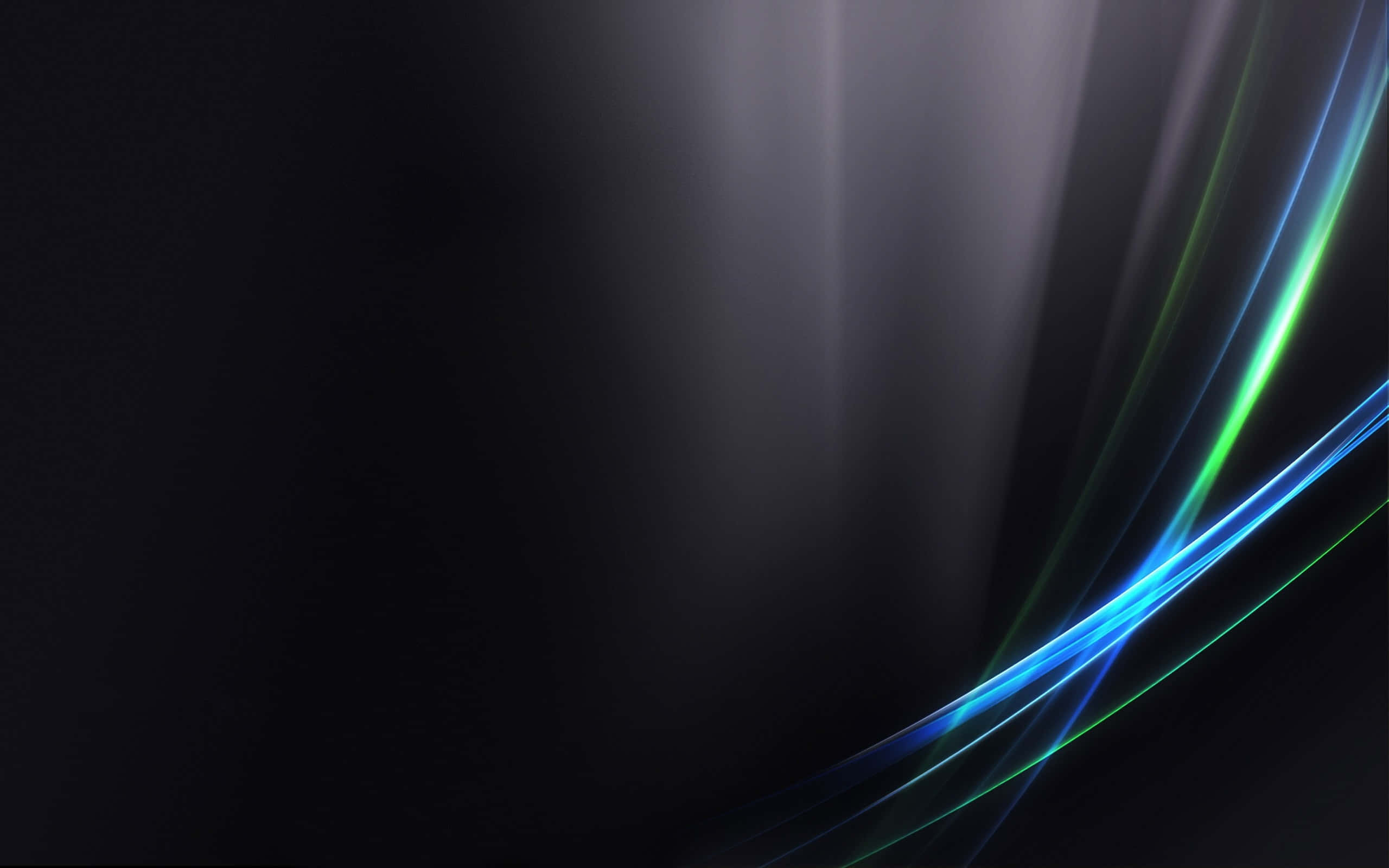 glowing blue, green light streaks, dark gradient background, 2K Desktop Wallpaper