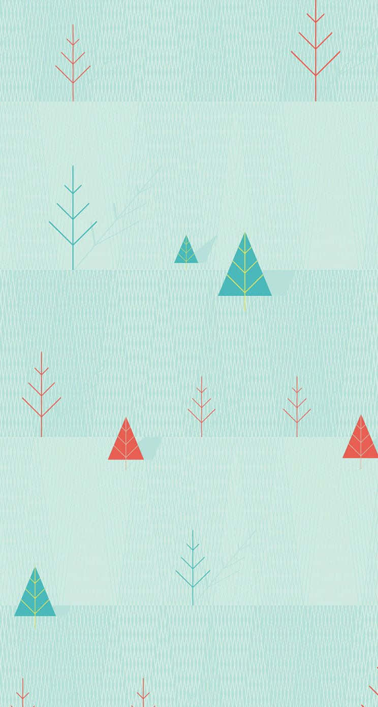 simple pattern iphone, red, teal, HD Phone Wallpaper