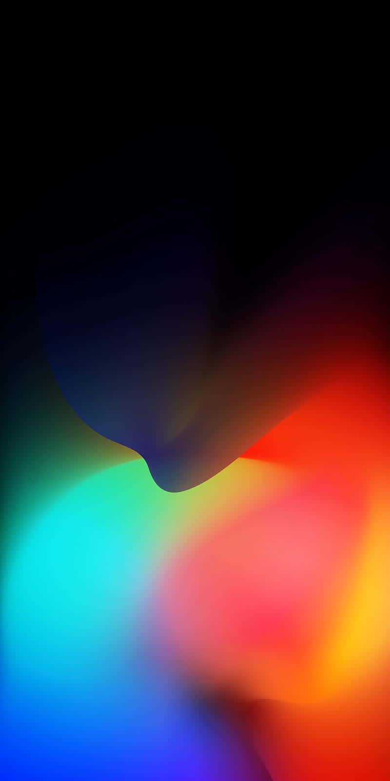 iPhone, lock screen, blue green red orange, HD Phone Wallpaper