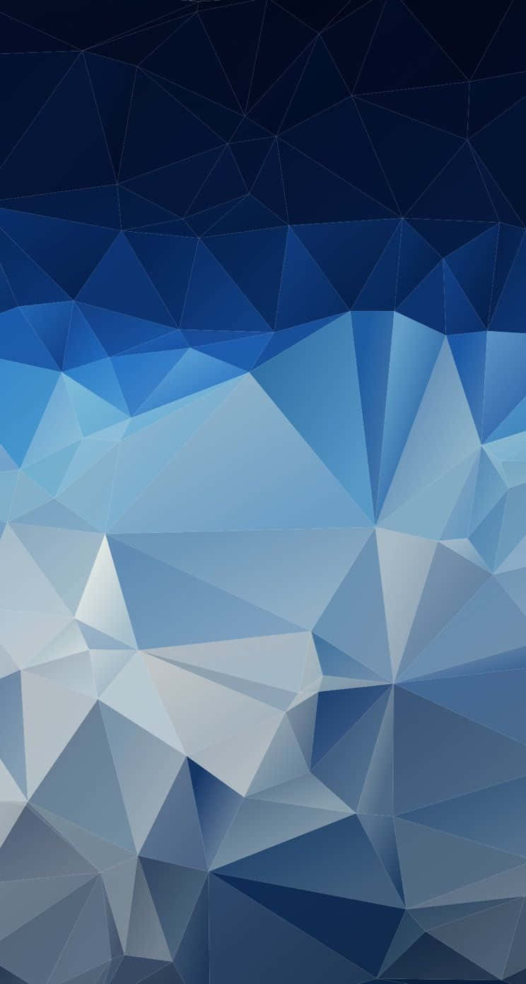 gradient blue, polygonal abstract, deep navy, HD Phone Wallpaper