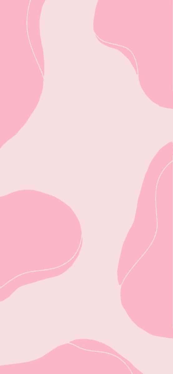 abstract pink waves, soft pink, white outlines, SD Phone Wallpaper