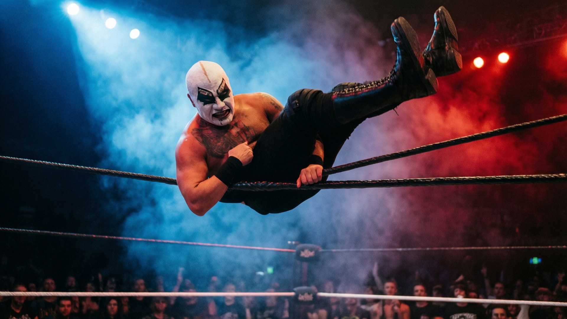 Sin Cara, top rope, dramatic arena, Full HD Desktop Wallpaper