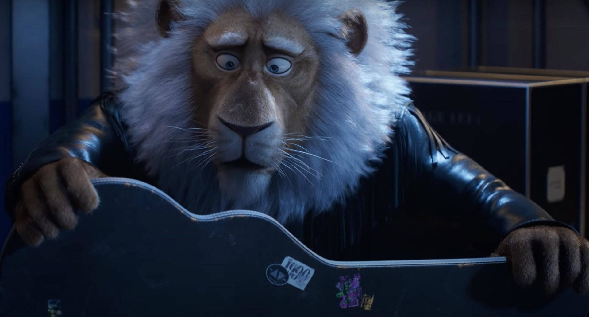 Sing 2, lion, leather jacket, Full HD Desktop Wallpaper