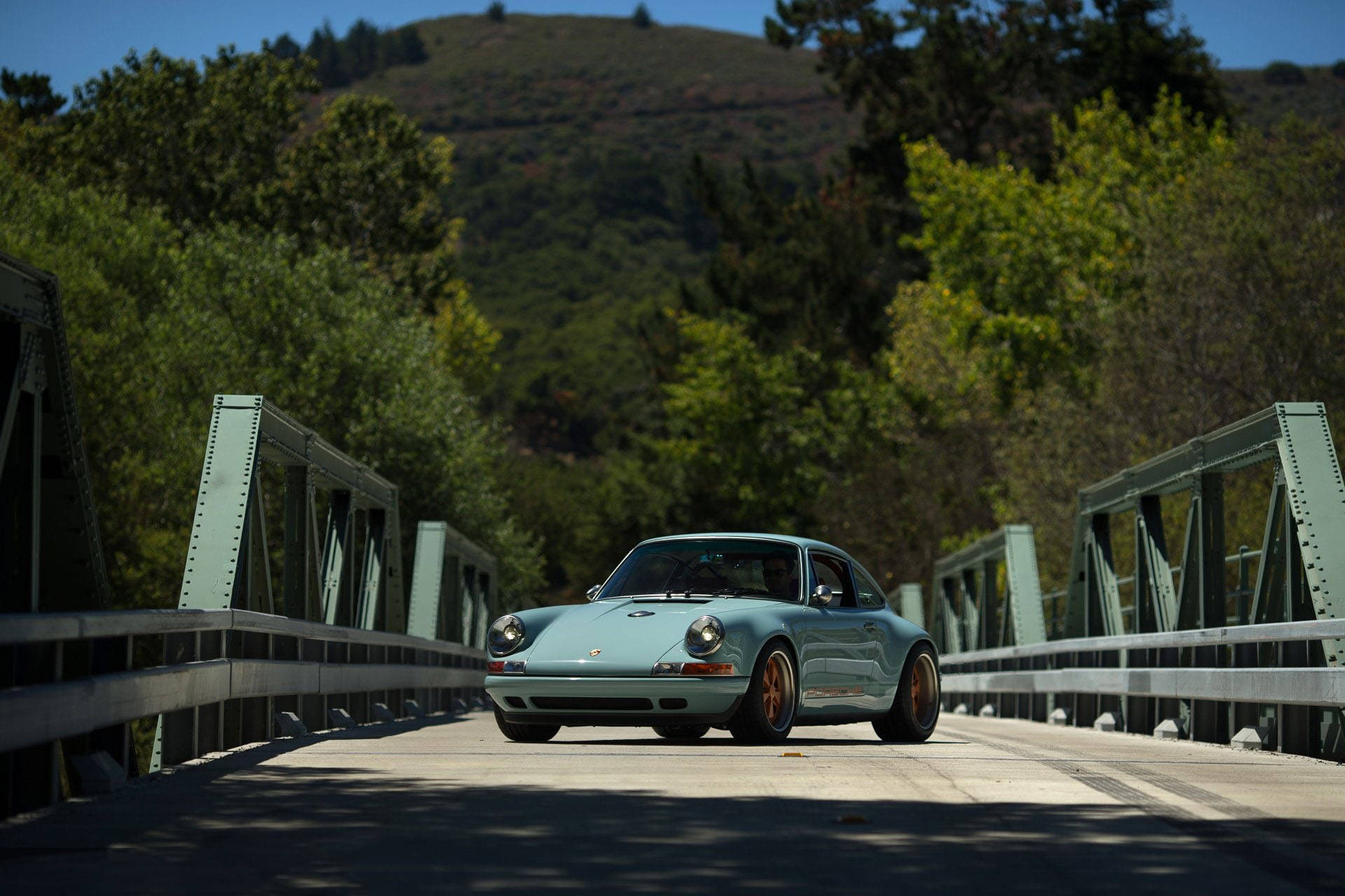 Singer Porsche, 911, bridge, Full HD Desktop Wallpaper