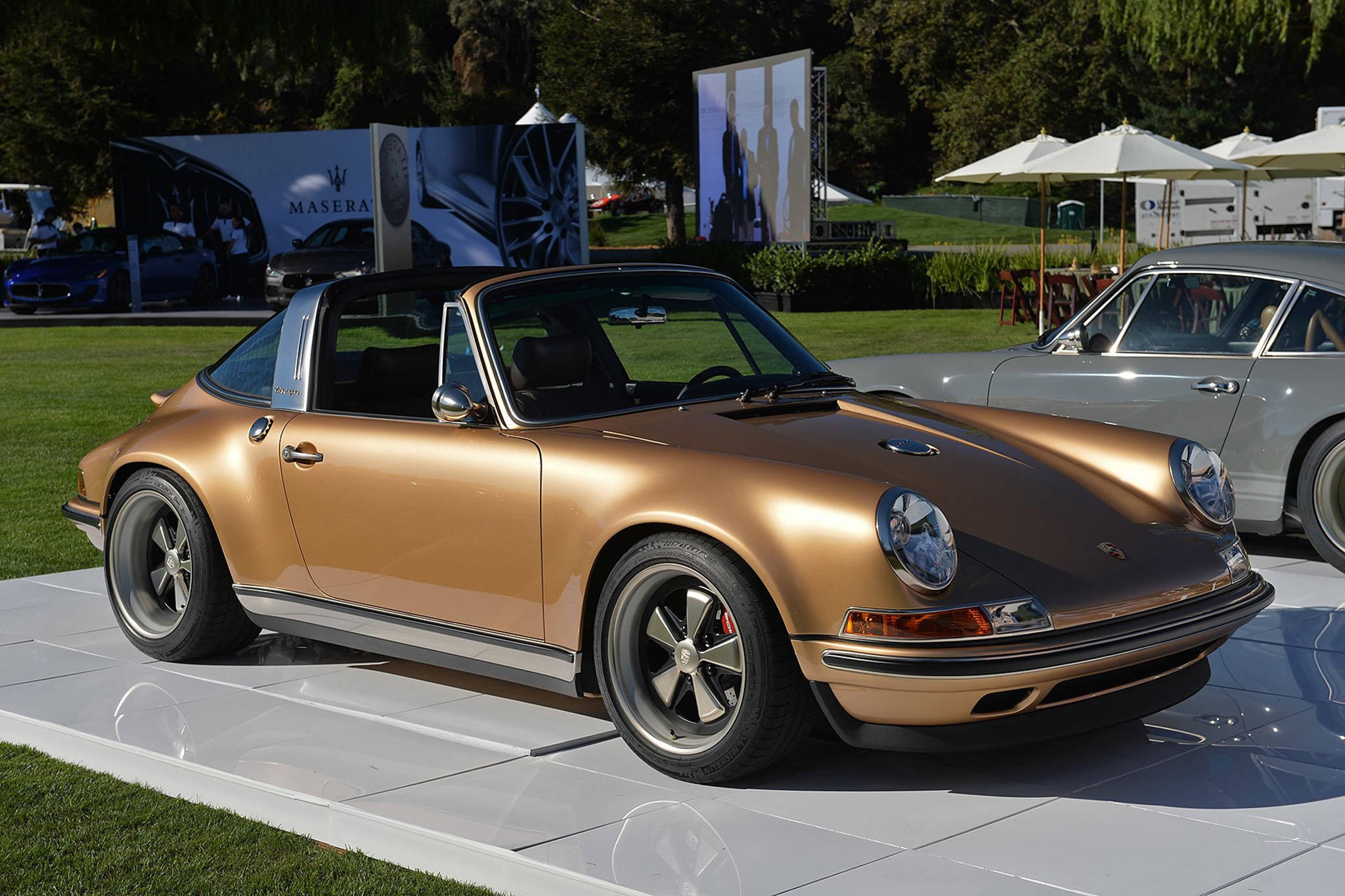 Singer Porsche, 911 Targa, bronze, Full HD Desktop Wallpaper