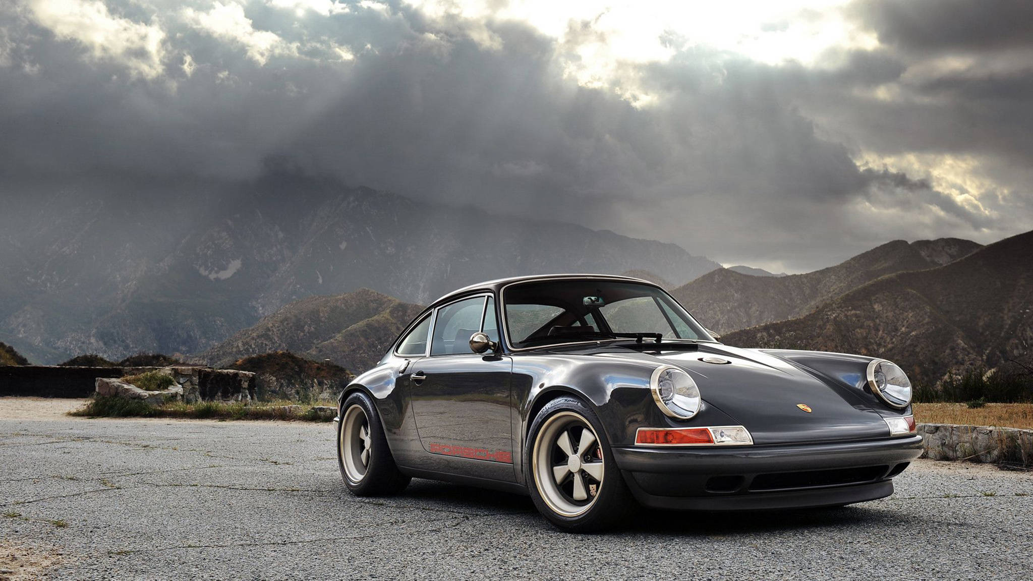 Singer Porsche, Porsche 911, black, Full HD Desktop Wallpaper