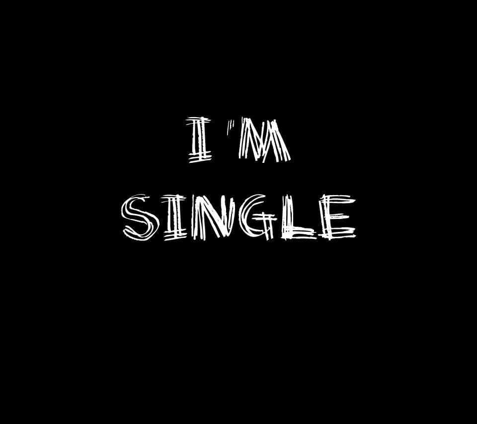 SINGLE, white graffiti-style text, black background, SD Desktop Wallpaper