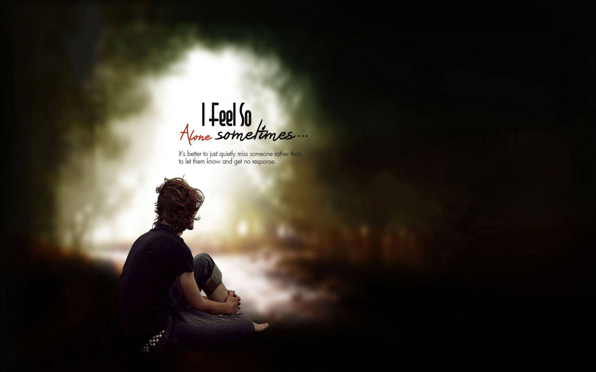 the single life, feeling alone, silhouette, Full HD Desktop Wallpaper