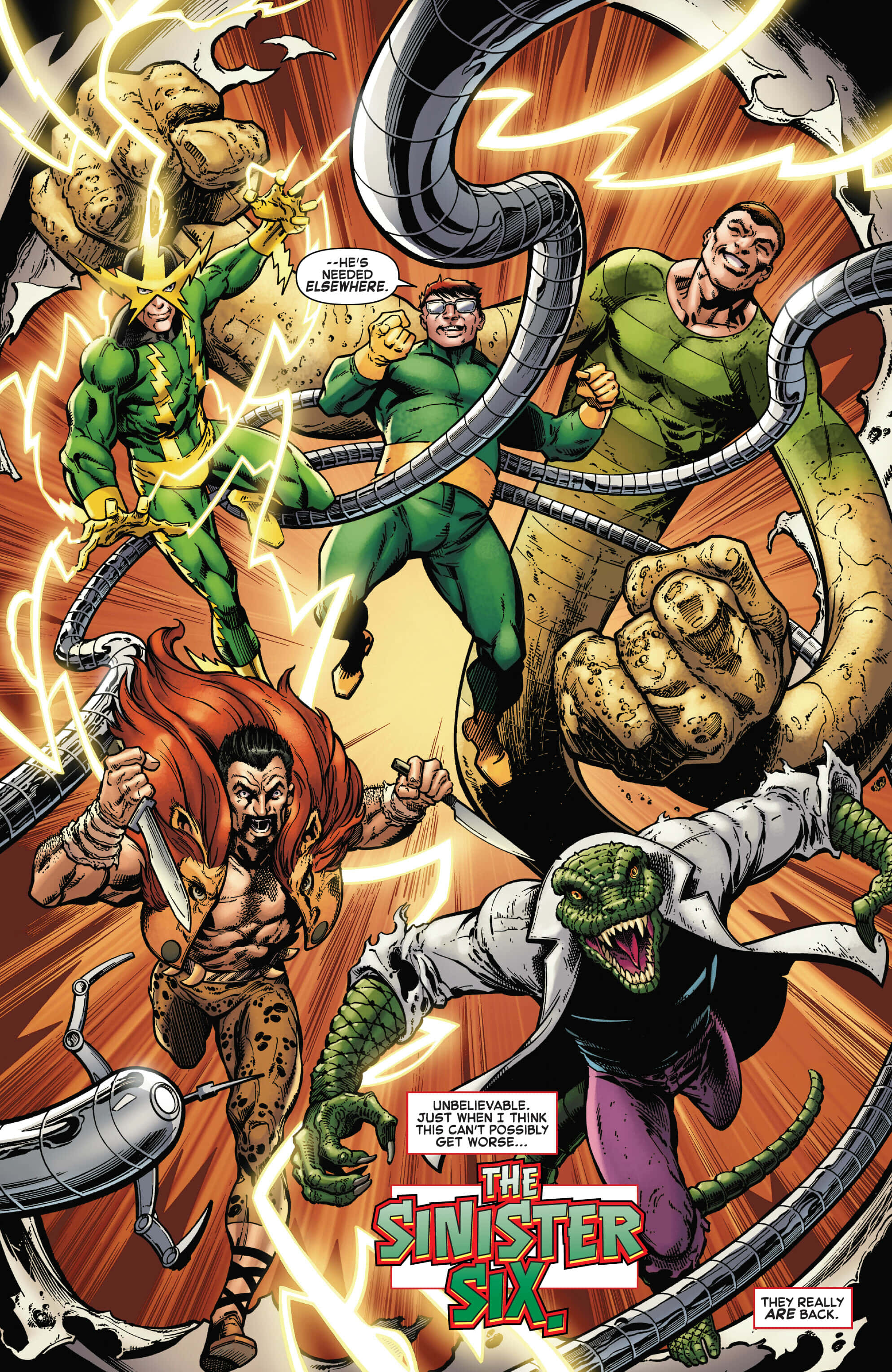 Sinister Six, 1988, comic book villains, 2K Phone Wallpaper