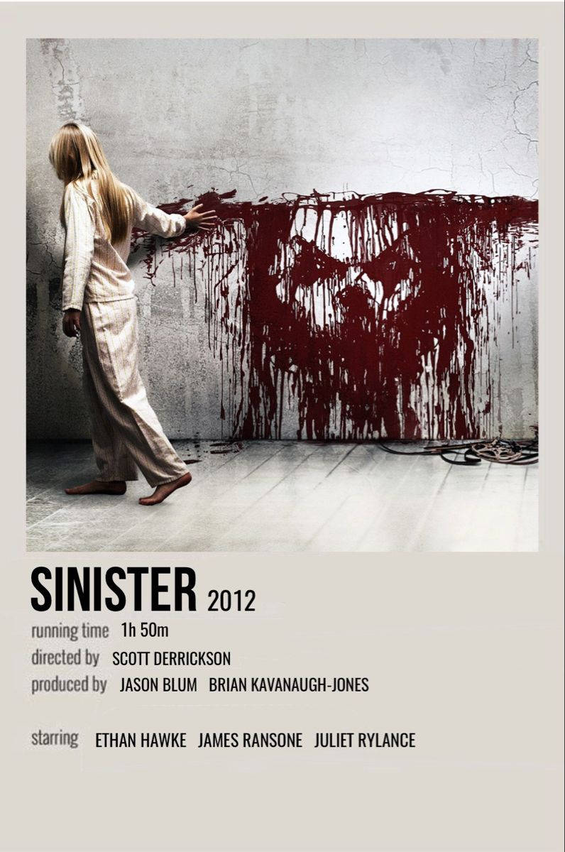 Sinister, white pajamas, dripping red paint, SD Phone Wallpaper