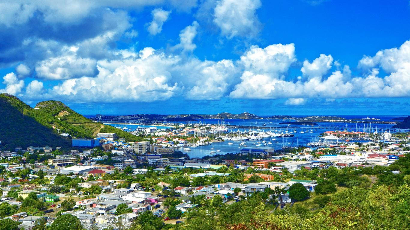 Sint Maarten, skyline, urban area, HD Desktop Wallpaper