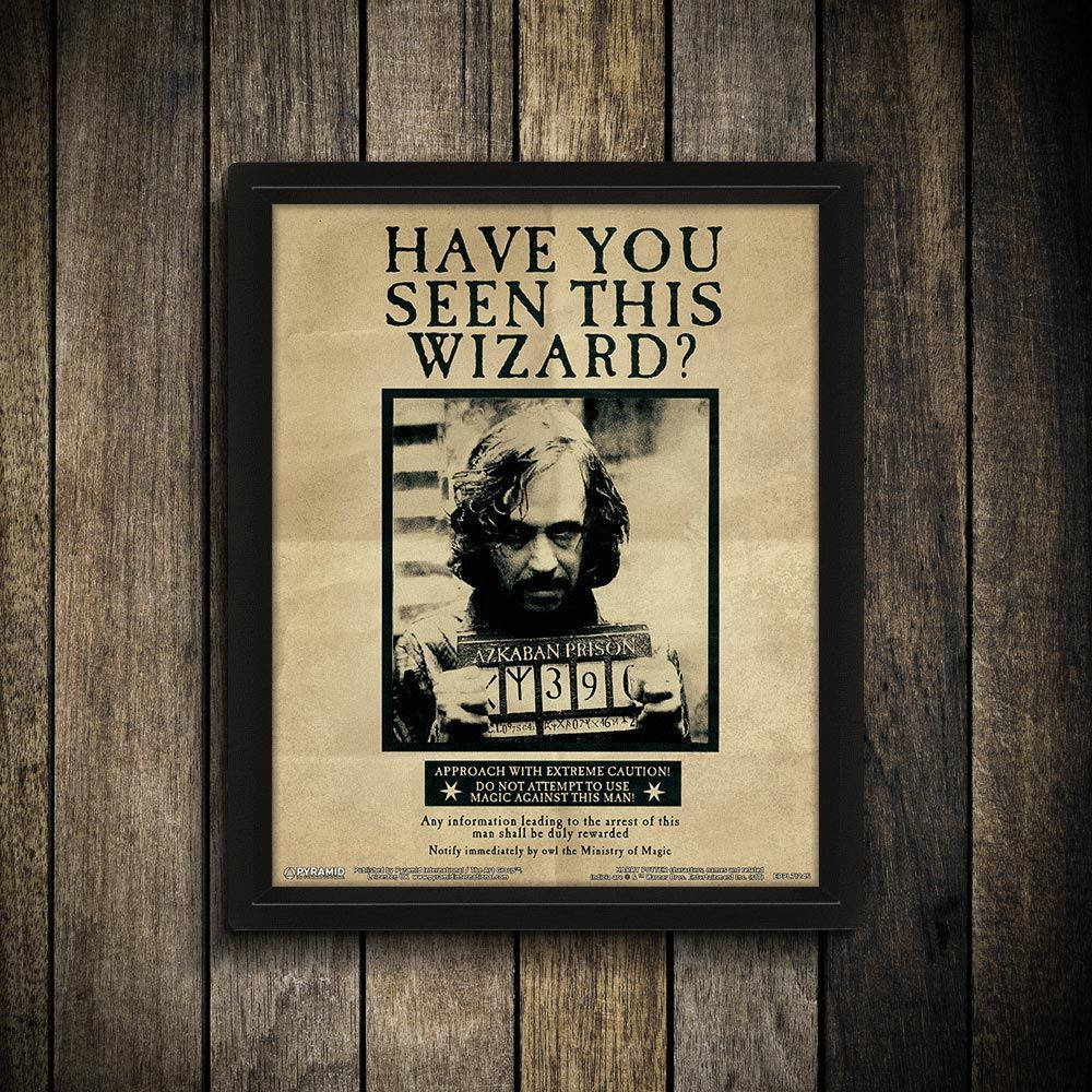 Sirius Black, wanted poster, vintage-style, SD Desktop Wallpaper