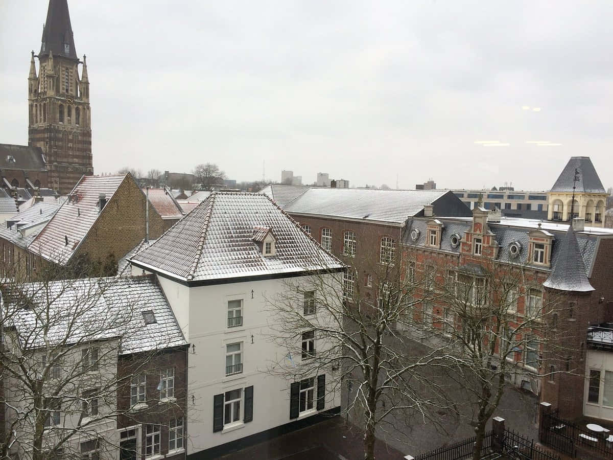 Sittard, winter, snow, SD Desktop Wallpaper