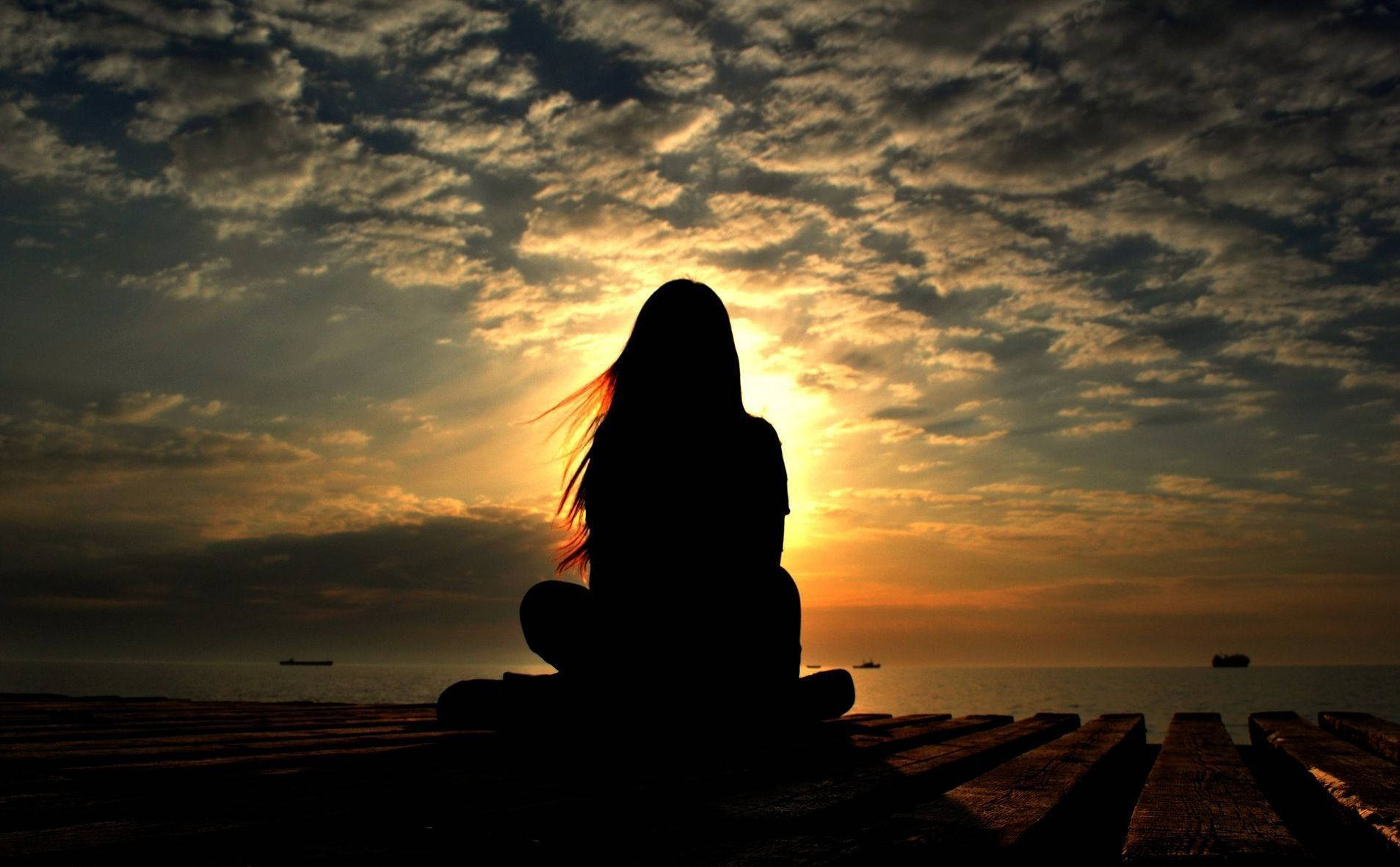 Sunset, Golden sun rays, Dramatic clouds, HD Desktop Wallpaper