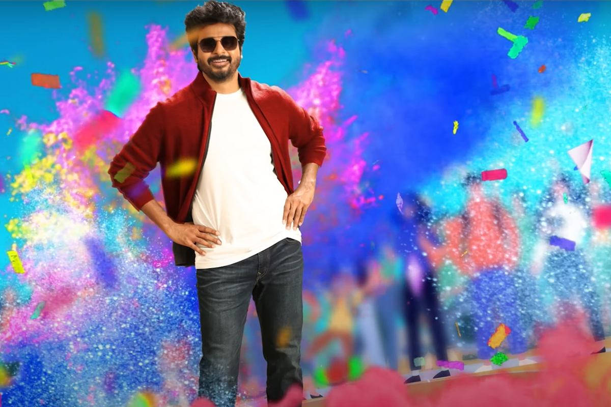 Sivakarthikeyan, red jacket, sunglasses, SD Desktop Wallpaper