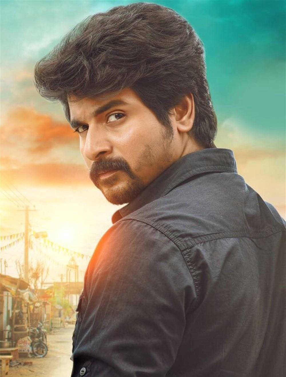 Sivakarthikeyan, vibrant sunset, street scene, HD Phone Wallpaper