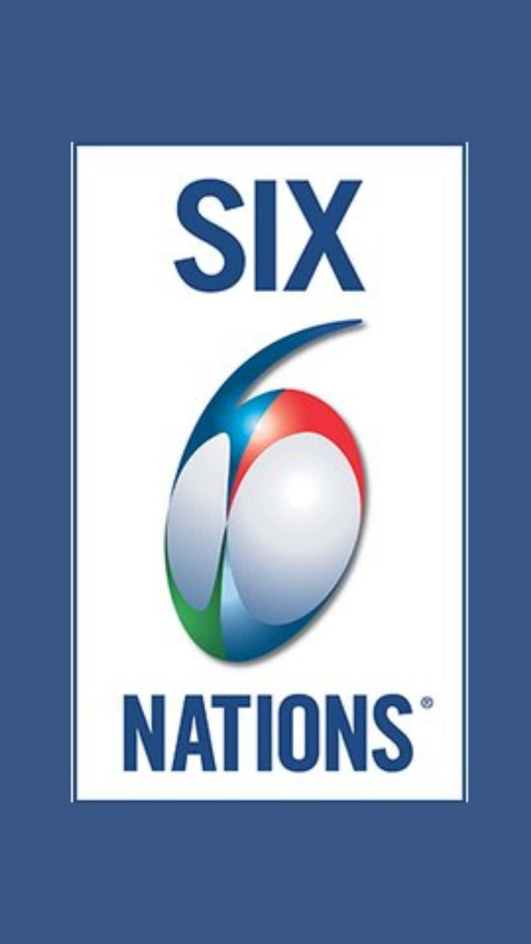 Six Nations, rugby ball, red green and blue accents, Full HD Phone Wallpaper