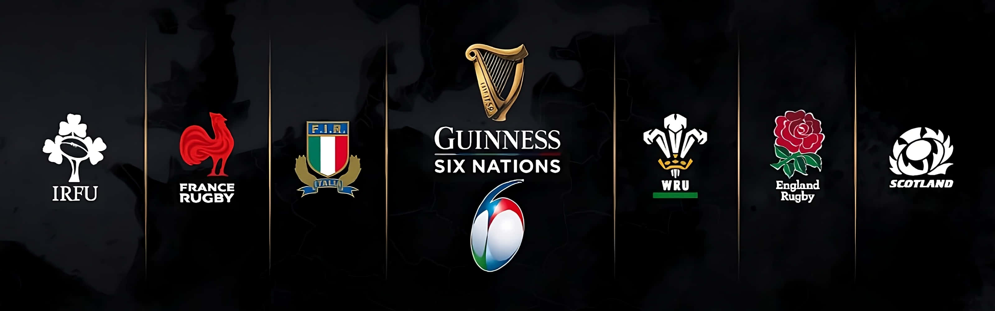 Six Nations, rugby union tournament, logos, 2K Desktop Wallpaper