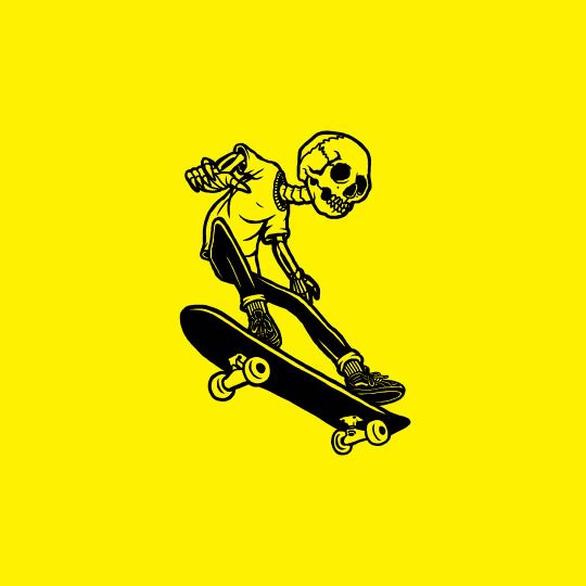 Aesthetic Skeleton Skater Boy, black skeleton, t-shirt, Full HD Desktop Wallpaper