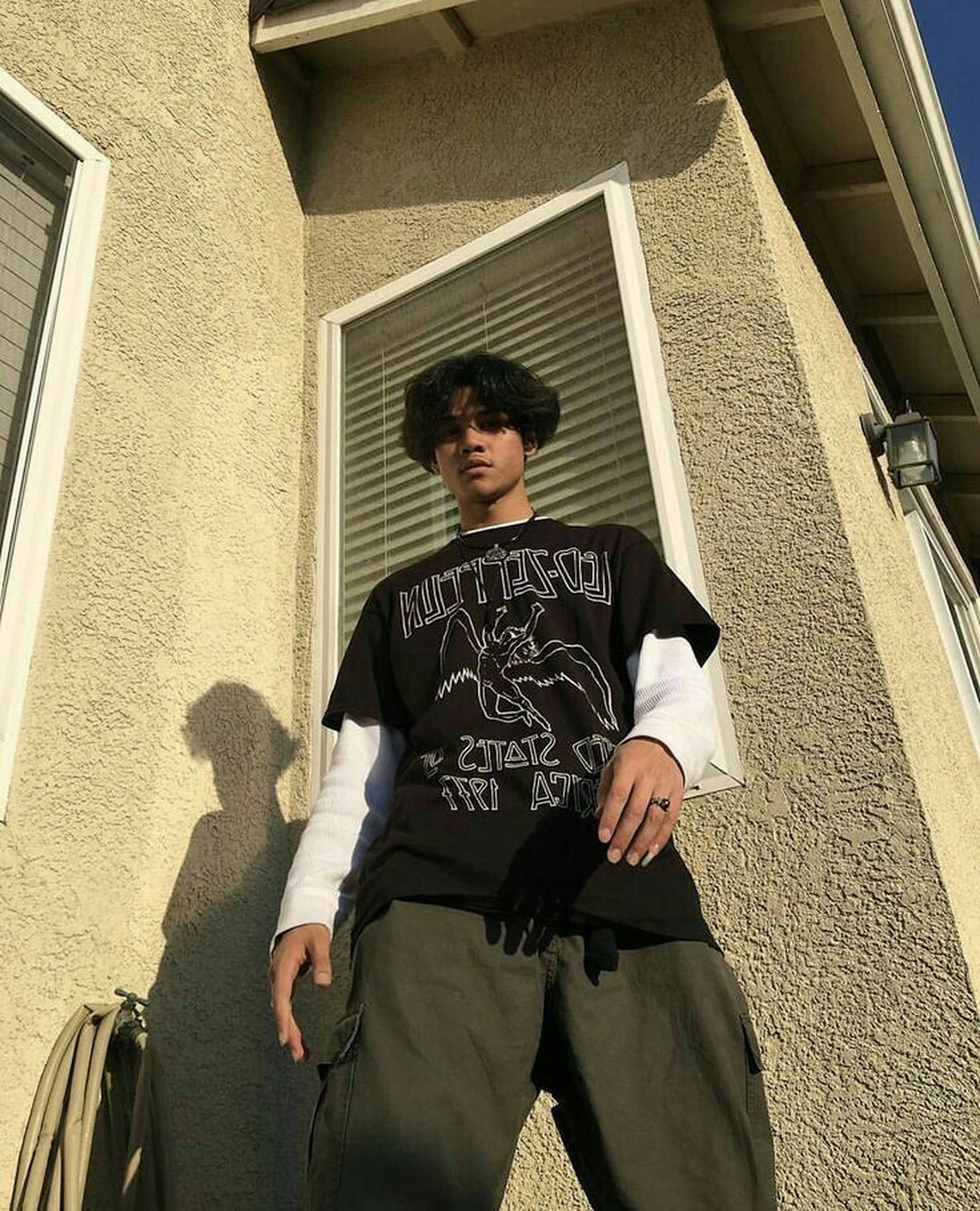 Urban Skater, grunge lifestyle, beige stucco wall, Full HD Phone Wallpaper
